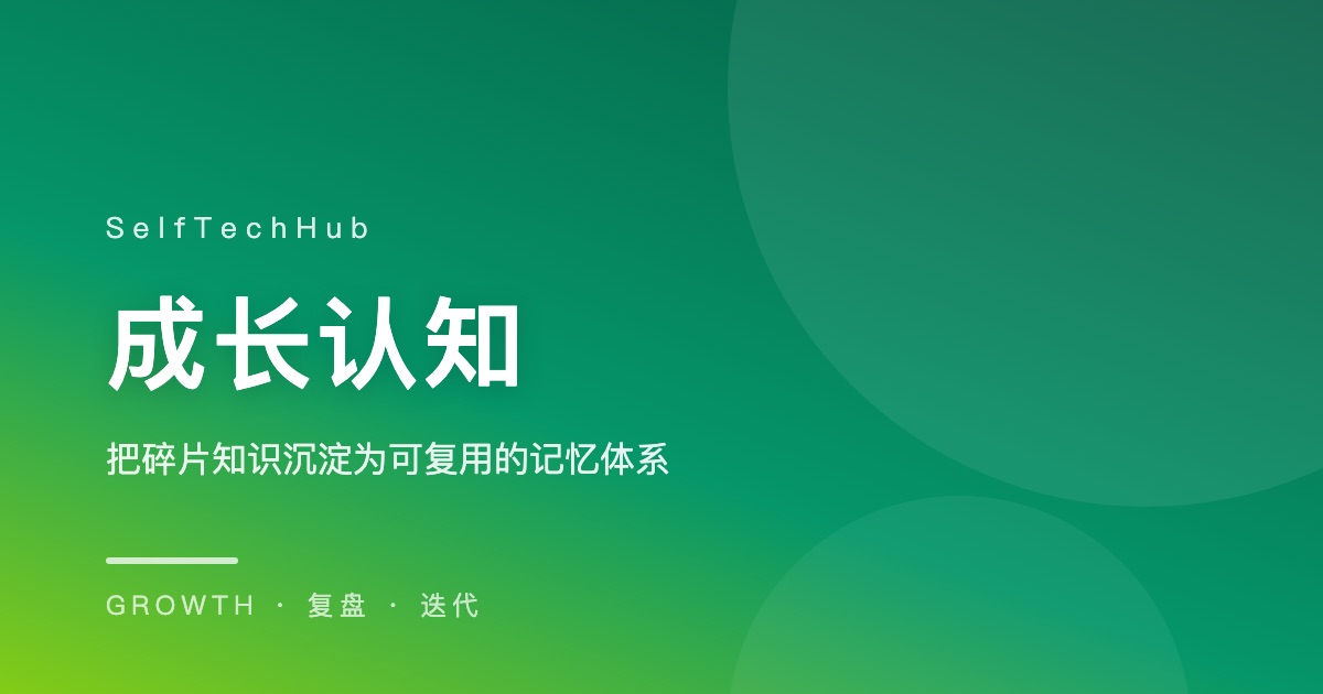 别再靠咖啡续命！3个微习惯让精力“复利”增长 —— SelfTechHub 配图